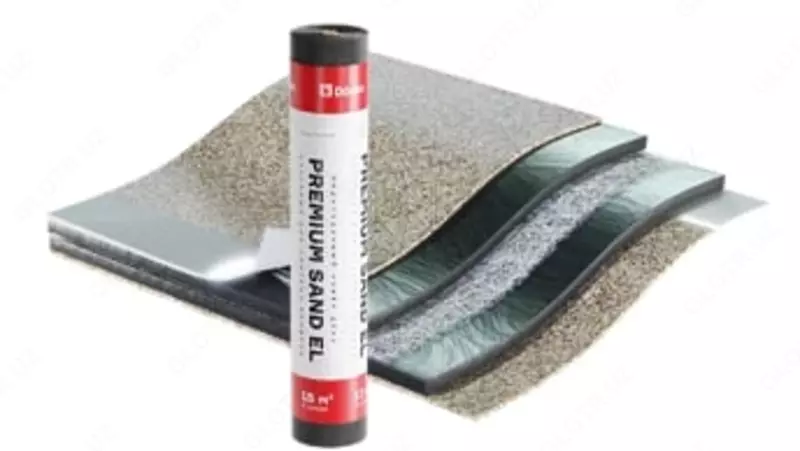 Подкладочный ковер (механическое крепление) "DÖCKE" Premium Sand EL, битумная смесь СБС, S=15 кв.м