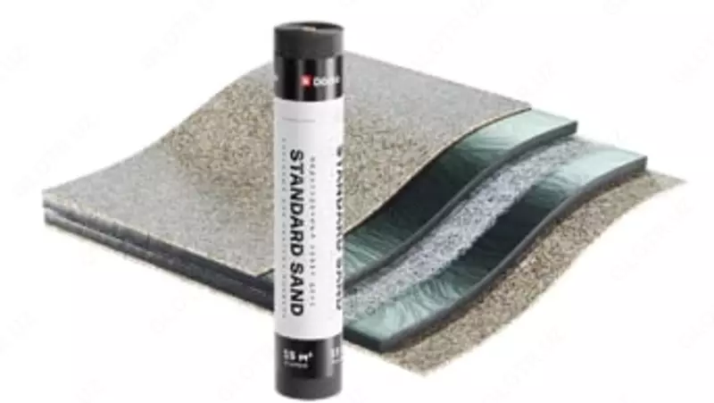 Pastki gilam (mexanik mahkamlash) "DÖCKE" Standart Qum, bitum aralashmasi, S=15 kv.m.