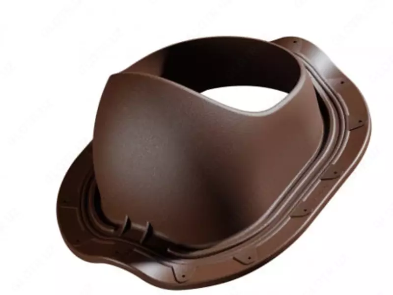 Проходной элемент для металлочерепицы "DÖCKE" Monterrey, уп. 10 шт. (Темно/коричневый)