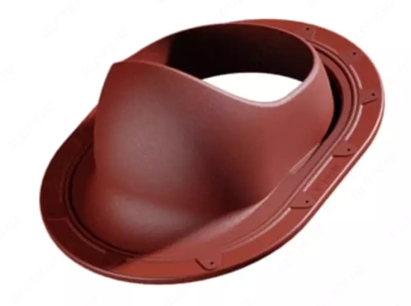 Yassi tomlar uchun o'tish elementi "DÖCKE" Keyin, paket. 10 dona. (qizil)