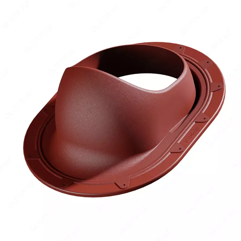 Yassi tomlar uchun o'tish elementi "DÖCKE" Keyin, paket. 10 dona. (qizil)