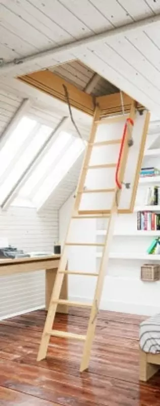 Чердачная лестница (складная) "DOCKE" Lux, высота потолка 3 м