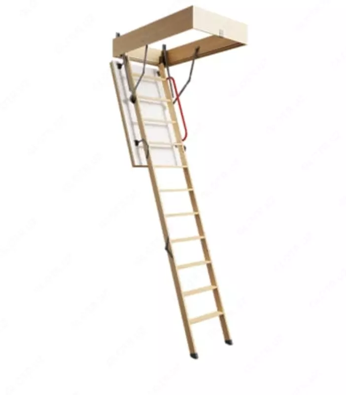 Чердачная лестница (складная) "DOCKE" Premium Termo, высота потолка 2.8 м