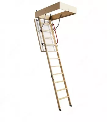Чердачная лестница (складная) "DOCKE" Premium Termo, высота потолка 2.8 м