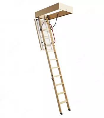 Чердачная лестница (складная) "DOCKE" Standard Termo, высота потолка 3 м