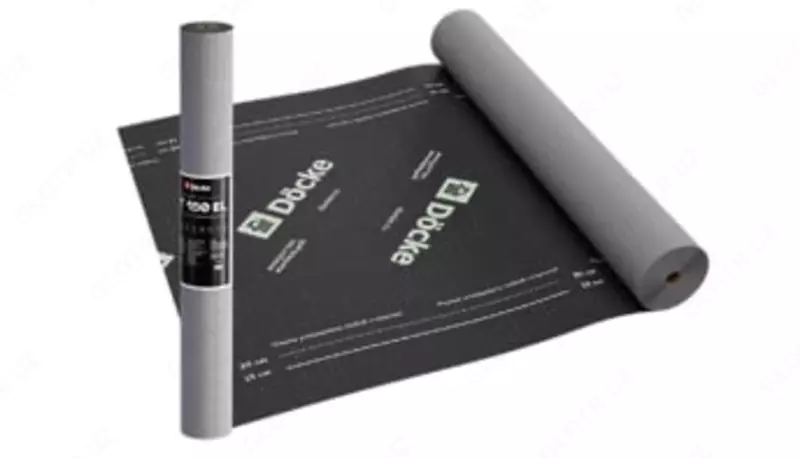 Super diffuziya membranasi "DOCKE" AT 150 EL, uch qatlamli, yopishtiruvchi tasmali universal