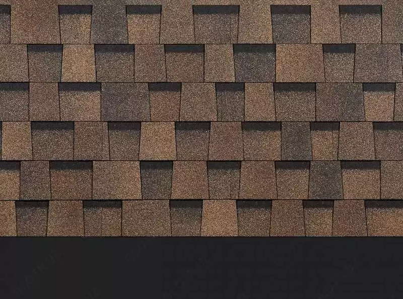 Гибкая битумная черепица (ламинированная) "DOCKE" Dragon Lux, 1000х391х6.1 мм, уп. 2.38 кв.м/14 шт. (Трюфель)