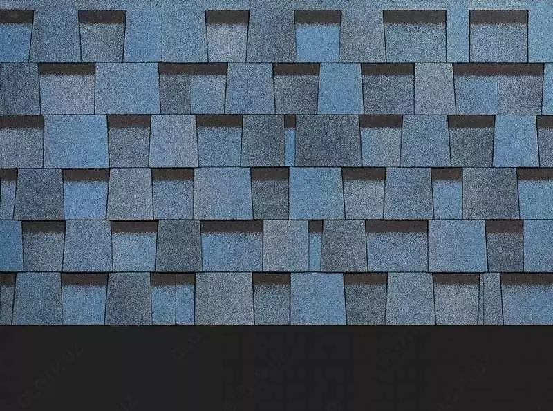 Гибкая битумная черепица (ламинированная) "DOCKE" Dragon Standard, 1000х391х5.4 мм, уп. 2.38 кв.м/14 шт. (Голубика)