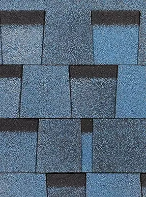 Гибкая битумная черепица (ламинированная) "DOCKE" Dragon Standard, 1000х391х5.4 мм, уп. 2.38 кв.м/14 шт. (Голубика)