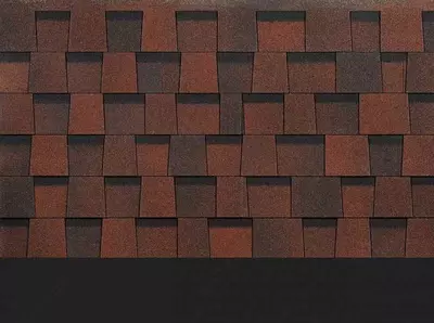 Гибкая битумная черепица (ламинированная) "DOCKE" Dragon Standard, 1000х391х5.4 мм, уп. 2.38 кв.м/14 шт. (Красный)