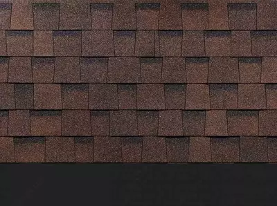 Гибкая битумная черепица (ламинированная) "DOCKE" Dragon Europa, 1000х391х5 мм, уп. 2.38 кв.м/14 шт. (Темно-коричневый)