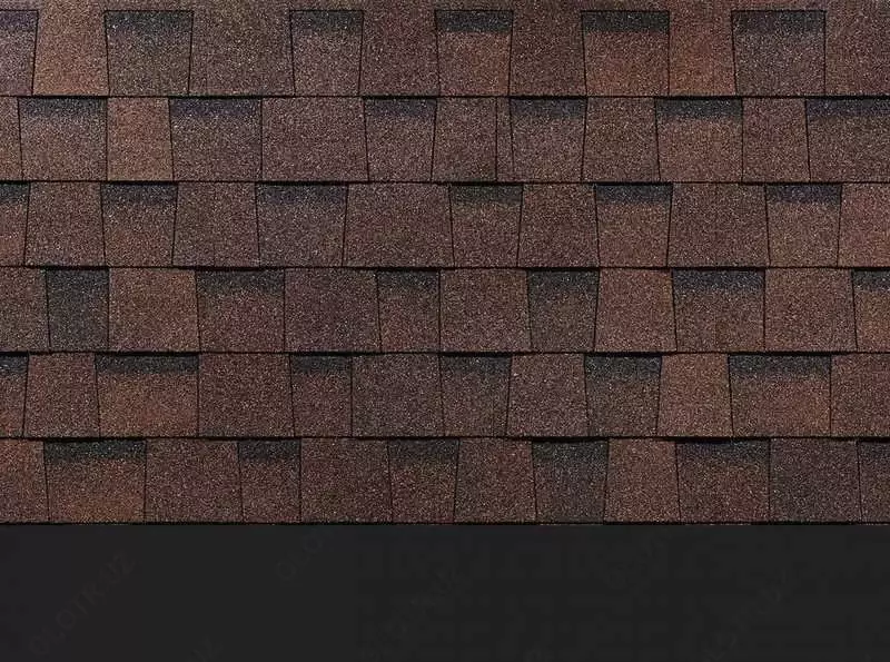 Гибкая битумная черепица (ламинированная) "DOCKE" Dragon Europa, 1000х391х5 мм, уп. 2.38 кв.м/14 шт. (Темно-коричневый)