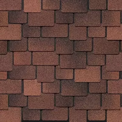 Гибкая битумная черепица "DOCKE" Lux Саппоро, 1000х444х3.1 мм, уп. 2.4 кв.м/16 шт. (Кофе)