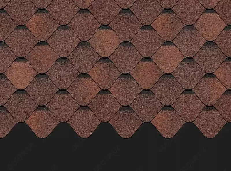 Гибкая битумная черепица "DOCKE" Premium Ницца, 1000х315х3.1мм, уп. 2.9 кв.м/22 шт. (Кофе)