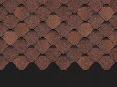 Гибкая битумная черепица "DOCKE" Premium Ницца, 1000х315х3.1мм, уп. 2.9 кв.м/22 шт. (Кофе)