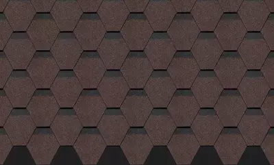 Гибкая битумная черепица "DOCKE" Premium Кёльн, 1000х318х3.1мм, уп. 3 кв.м/22 шт. (Корица)