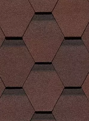 Moslashuvchan bitum shingillalari "DOCKE" Premium Köln, 1000x318x3,1 mm, o'ram. 3 kv.m/22 dona. (Pishgan kashtan)