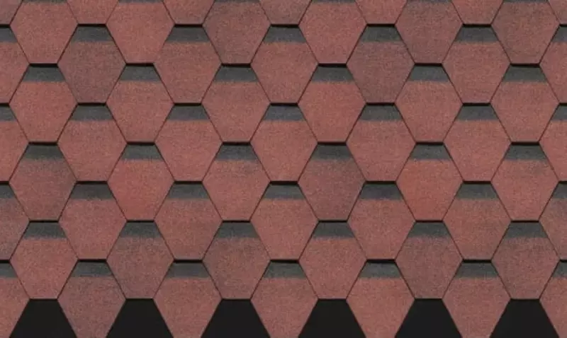 Гибкая битумная черепица "DOCKE" Premium Шеффилд, 1000х318х3.1мм, уп. 3 кв.м/22 шт. (Клубника)