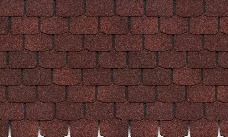 Moslashuvchan bitum shingillalari "DOCKE" Standard Krona, 1000x333x2.9mm, o'ram. 3,1 kv.m/22 dona. (jigarrang)