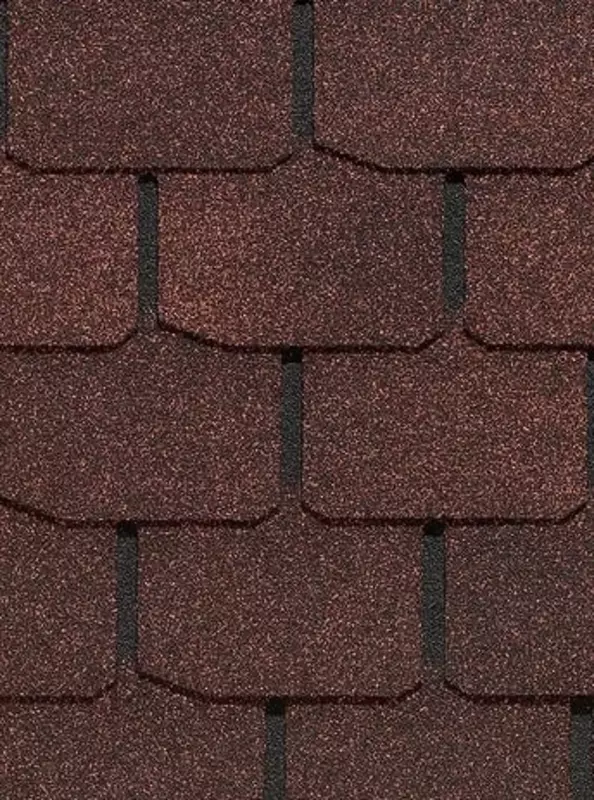 Moslashuvchan bitum shingillalari "DOCKE" Standard Krona, 1000x333x2.9mm, o'ram. 3,1 kv.m/22 dona. (jigarrang)