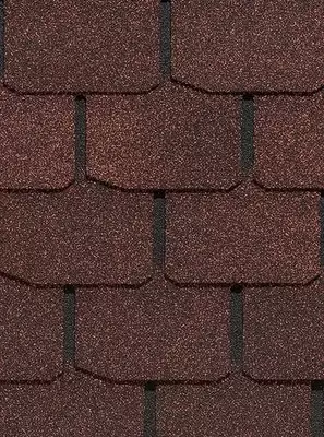 Moslashuvchan bitum shingillalari "DOCKE" Standard Krona, 1000x333x2.9mm, o'ram. 3,1 kv.m/22 dona. (jigarrang)