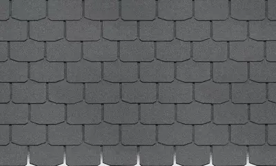 Гибкая битумная черепица "DOCKE" Standard Крона, 1000х333х2.9мм, уп. 3.1 кв.м/22 шт. (Серый)