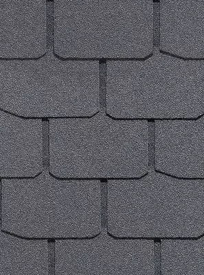 Гибкая битумная черепица "DOCKE" Standard Крона, 1000х333х2.9мм, уп. 3.1 кв.м/22 шт. (Серый)