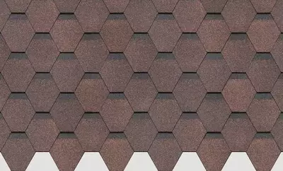 Гибкая битумная черепица "DOCKE" Standard Сота, 1000х318х2.9мм, уп. 3 кв.м/22 шт. (Коричневый)