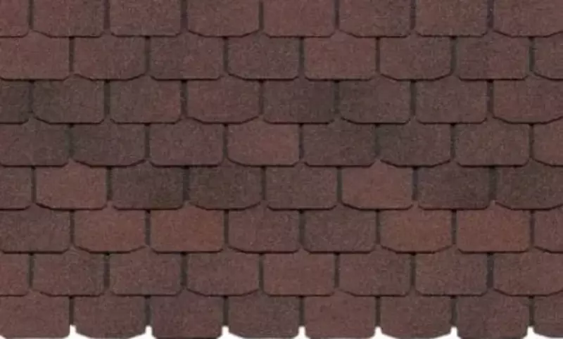 Гибкая битумная черепица "DOCKE" Europa Сланец, 1000х333х2.8мм, уп. 3.1 кв.м/22 шт. (Коричневый)