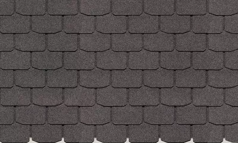 Гибкая битумная черепица "DOCKE" Europa Сланец, 1000х333х2.8мм, уп. 3.1 кв.м/22 шт. (Серый)