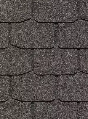 Гибкая битумная черепица "DOCKE" Europa Сланец, 1000х333х2.8мм, уп. 3.1 кв.м/22 шт. (Серый)