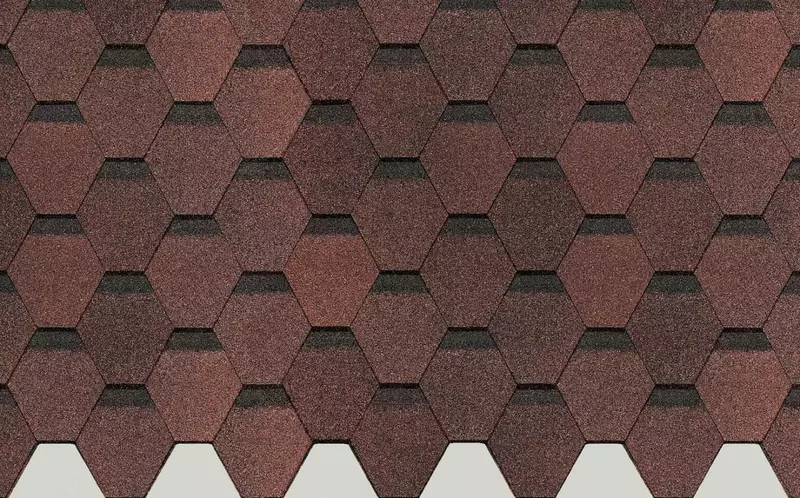 Гибкая битумная черепица "DOCKE" Europa Карат, 1000х318х2.8мм, уп. 3 кв.м/22 шт. (Коричневый)