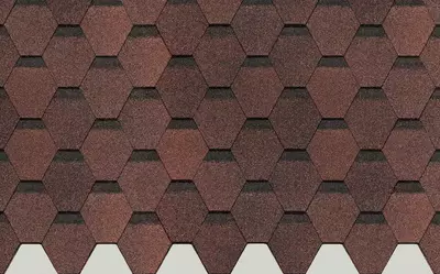 Гибкая битумная черепица "DOCKE" Europa Карат, 1000х318х2.8мм, уп. 3 кв.м/22 шт. (Коричневый)