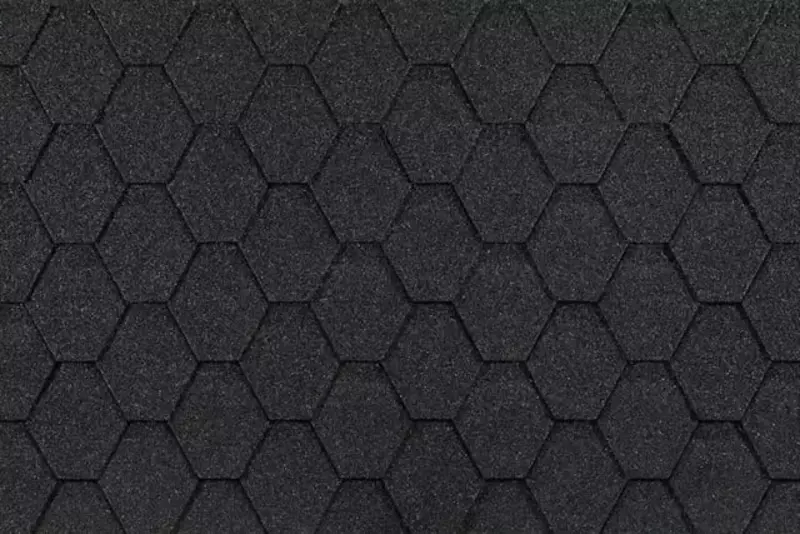 Гибкая битумная черепица "DOCKE" Eurasia Шестигранник, 1000х318х2.5мм, уп. 3 кв.м/22 шт. (Серый)