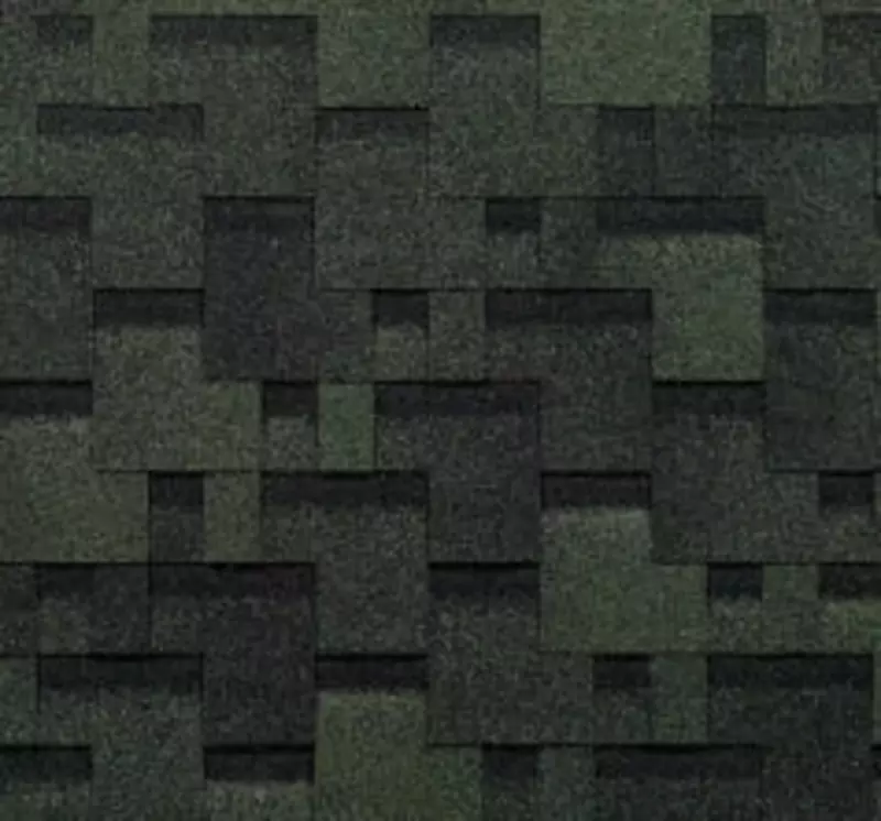 Гибкая битумная черепица "DOCKE" Eurasia Лабиринт, 1000х318х2.5мм, уп. 3 кв.м/22 шт. (Зеленый)