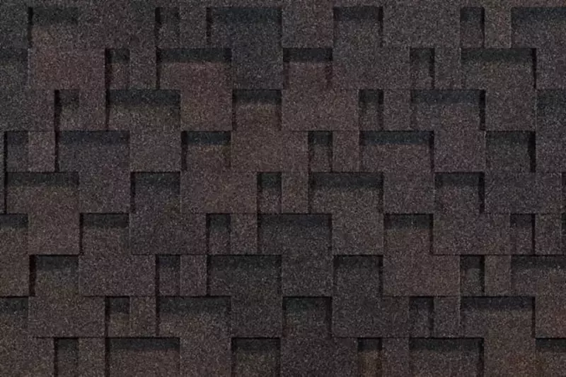 Гибкая битумная черепица "DOCKE" Eurasia Лабиринт, 1000х318х2.5мм, уп. 3 кв.м/22 шт. (Коричневый)