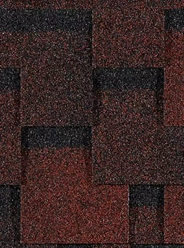 Гибкая битумная черепица "DOCKE" Eurasia Лабиринт, 1000х318х2.5мм, уп. 3 кв.м/22 шт. (Красный)