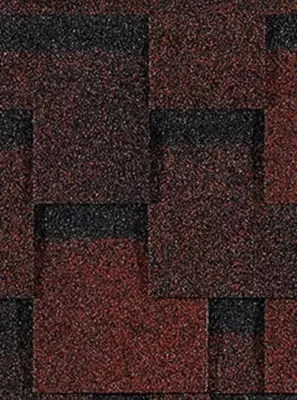 Гибкая битумная черепица "DOCKE" Eurasia Лабиринт, 1000х318х2.5мм, уп. 3 кв.м/22 шт. (Красный)