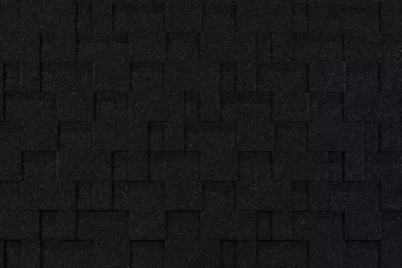 Гибкая битумная черепица "DOCKE" Eurasia Лабиринт, 1000х318х2.5мм, уп. 3 кв.м/22 шт. (Черный)