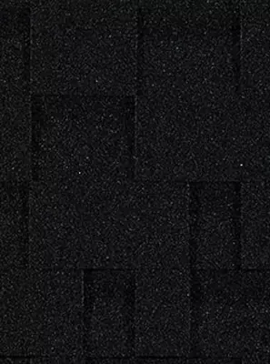 Гибкая битумная черепица "DOCKE" Eurasia Лабиринт, 1000х318х2.5мм, уп. 3 кв.м/22 шт. (Черный)