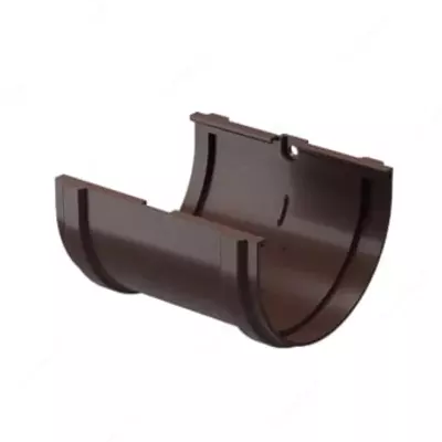 Соединитель желобов водостока "DOCKE" PREMIUM, толщ. 1.8 мм, уп. 25 шт. (Шоколад)