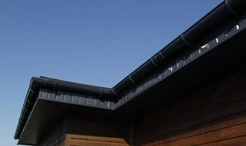 Угловой водосточный элемент желоба 90˚ "DOCKE" PREMIUM, толщ. 1.8 мм, уп. 15 шт. (Графит)