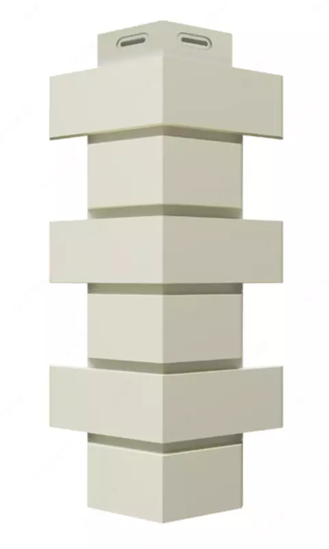 Угол фасадный Docke Флемиш, Молочный (Серия Standard)