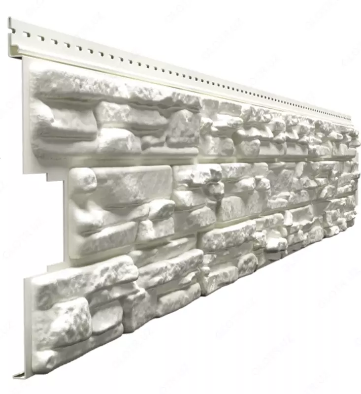 Сайдинг LUX под камень, серия Rocky, кокос