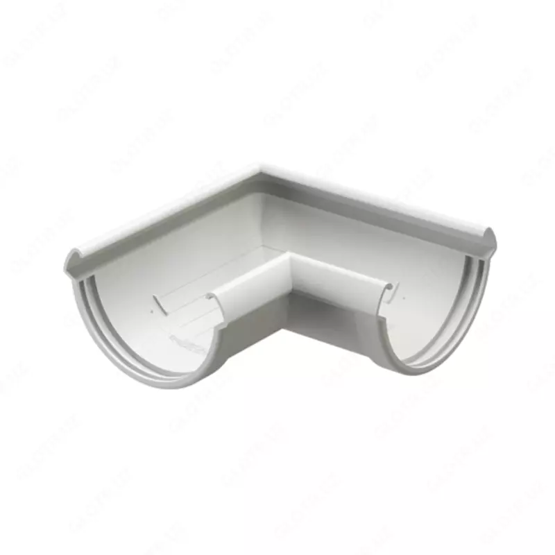 Угол желоба Docke LUX 90˚ (пломбир)