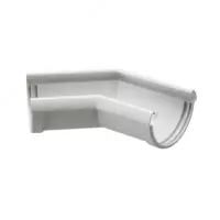 Угол желоба Docke LUX 135˚ (пломбир)