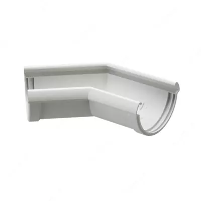 Угол желоба Docke LUX 135˚ (пломбир)