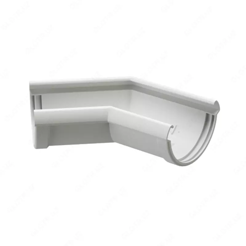 Угол желоба Docke LUX 135˚ (пломбир)