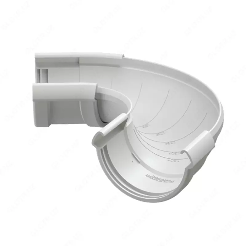 Регулируемый угол желоба LUX Docke (пломбир)