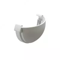 Заглушка желоба Lux — герметичность и защита от перелива (пломбир)